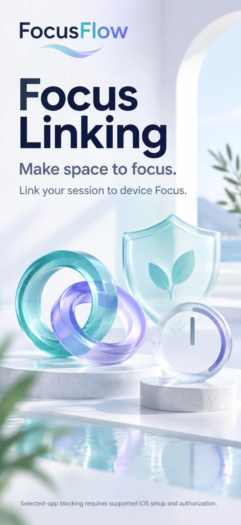 Make space to focus. Concept artwork.